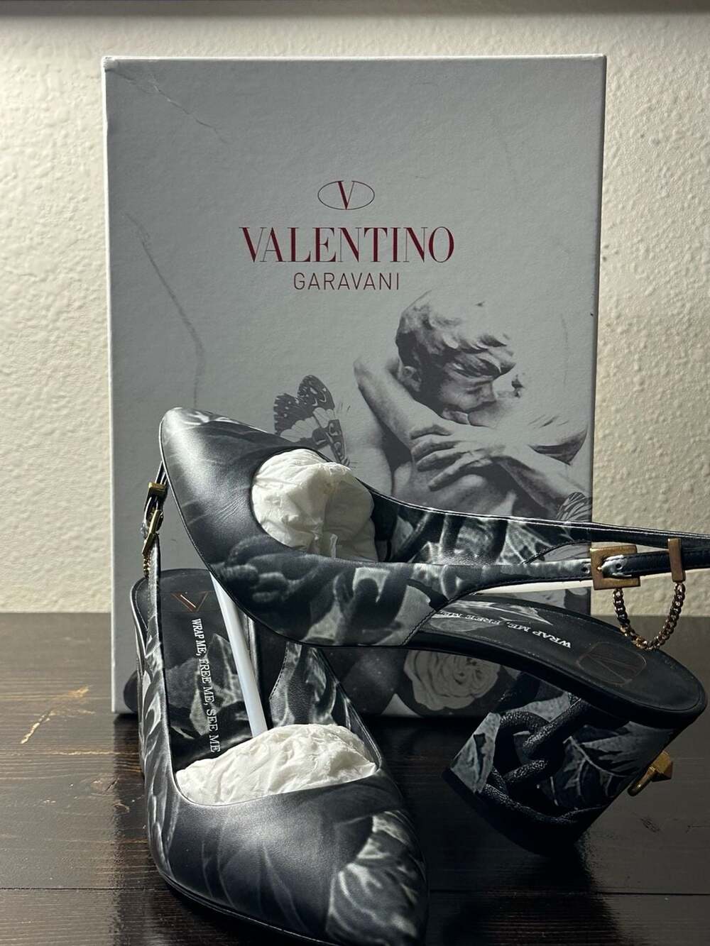 Valentino Garavani Wrap Me, Free Me, See Me Slingback Pumps Size 38.5 (US 8W)